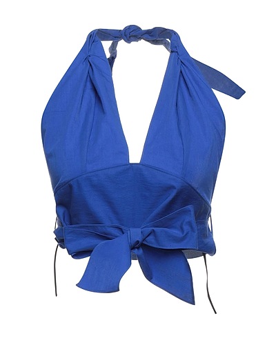 FORTE_FORTE Top Blau 83% Baumwolle, 17% Polyester