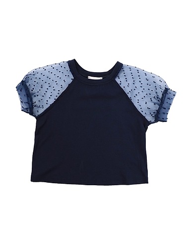 MARIUCCIA T-shirt Blue 95% Cotton, 5% Elastane, Polyester