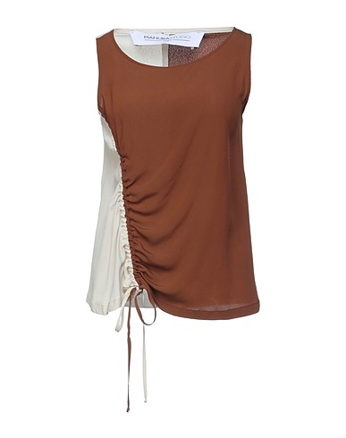 PIANURASTUDIO Top Brown 69% Acetate, 31% Silk