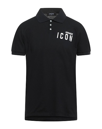 DSQUARED2 Polo shirt Black 100% Cotton