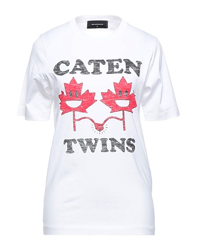 DSQUARED2 T-shirt White 100% Cotton, Elastane