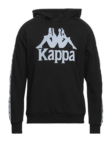 KAPPA Hooded track jacket  Black 60% Cotton, 40% Polyester