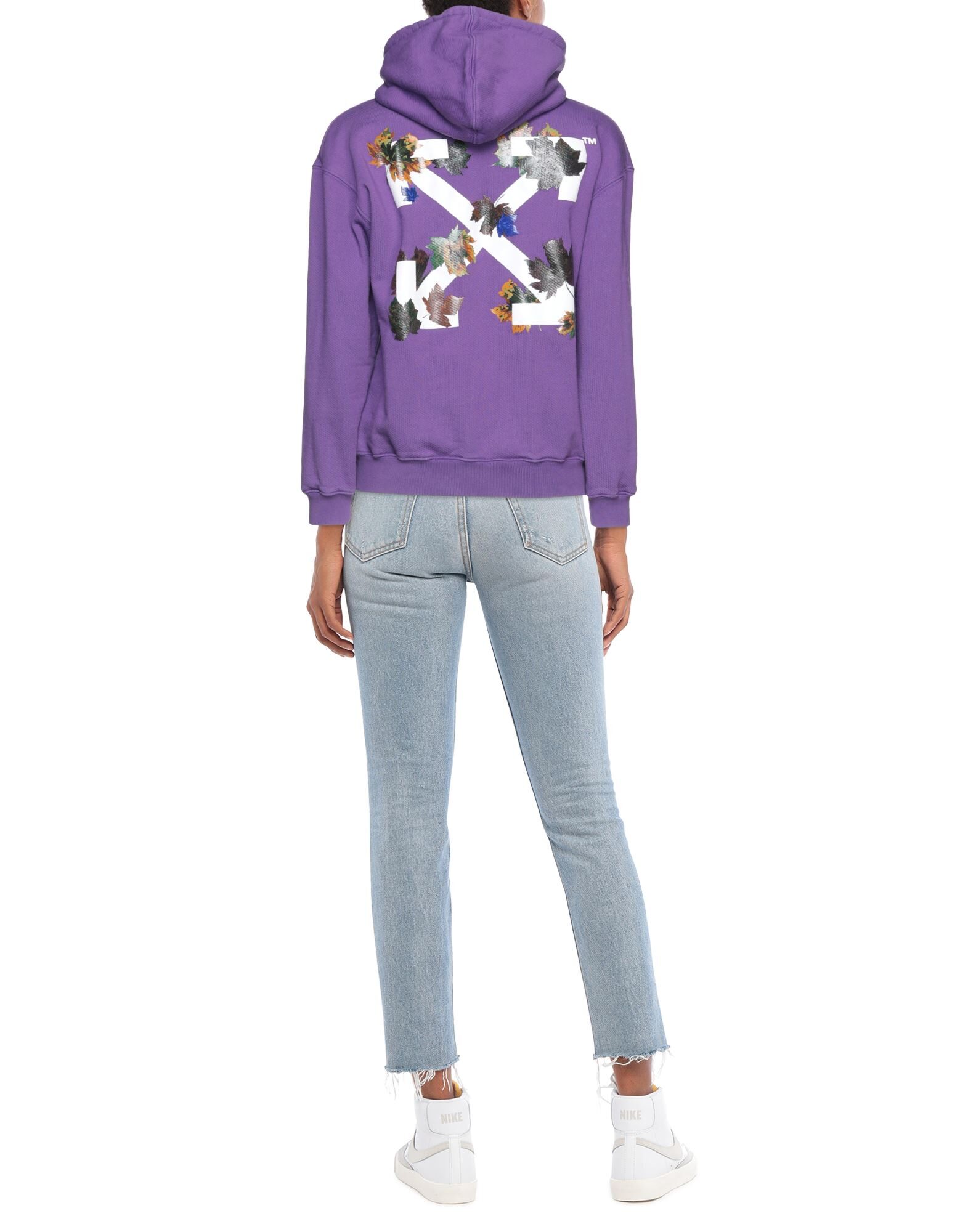 felpa viola off white