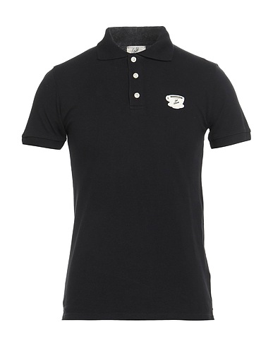 MAISON KITSUNÉ Polo shirt CAFÉ KITSUNÉ Black 100% Cotton