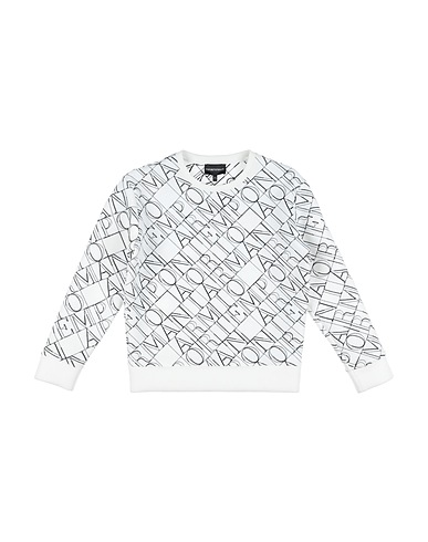 EMPORIO ARMANI Felpa Bianco 64% Poliestere, 31% Viscosa, 5% Elastan