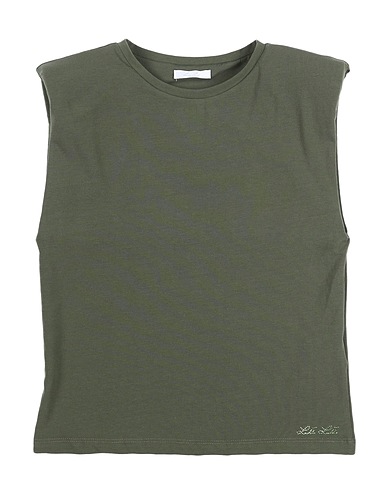 L:Ú L:Ú by MISS GRANT T-shirt Military green 96% Cotton, 4% Elastane