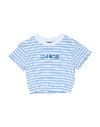 L:Ú L:Ú by MISS GRANT T-shirt Sky blue 96% Cotton, 4% Elastane