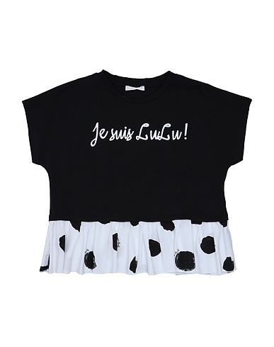 L:Ú L:Ú by MISS GRANT T-shirt Black 96% Cotton, 4% Elastane
