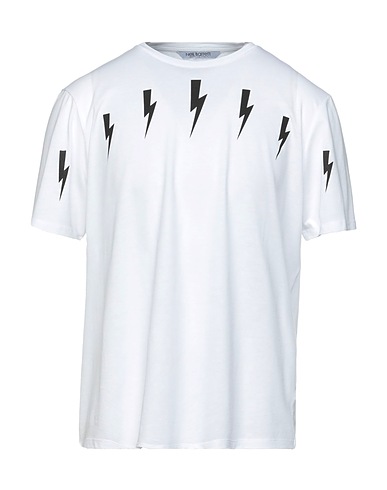 NEIL BARRETT T-Shirt Weiß 50% Baumwolle, 50% Modal