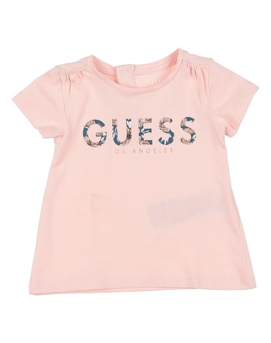 GUESS T-shirt Light pink 95% Cotton, 5% Elastane