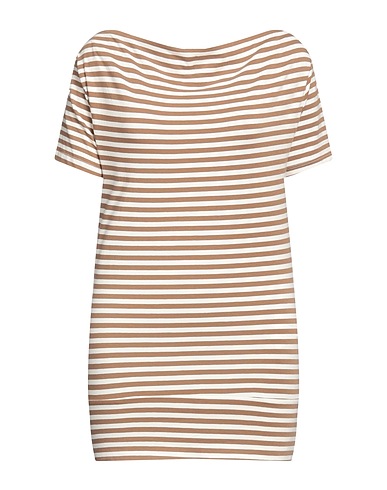 MANILA GRACE T-shirt Khaki 96% Cotton, 4% Elastane