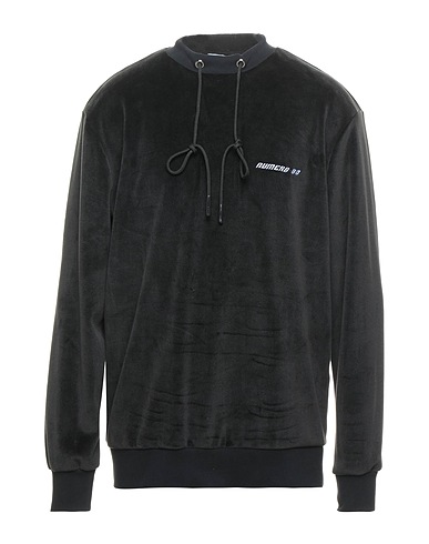 NUMERO 00 Sweatshirt Schwarz 100% Polyester, Baumwolle, Elastan