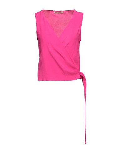 TWINSET Top Fuchsia 65% Acetate, 35% Silk