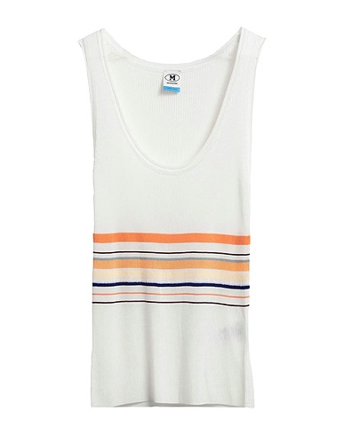 M MISSONI Top White Viscose, Cotton