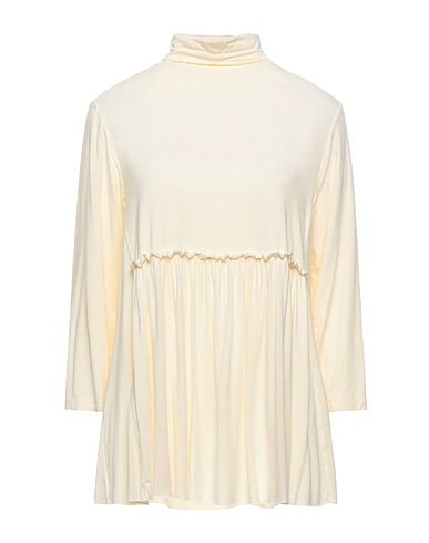 ALESSIA SANTI T-shirt Ivory 62% Modal, 26% Wool, 12% Elastane
