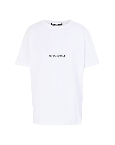 KARL LAGERFELD T-shirt UNISEX LOGO T-SHIRT
 Bianco 100% Cotone organico