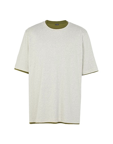 8 by YOOX T-Shirt ORGANIC COTTON REVERSIBLE OVERSIZE T-SHIRT
 Militärgrün 100% Organische Baumwolle