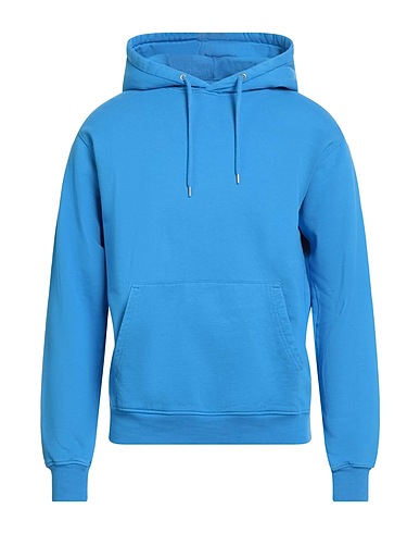 COLORFUL STANDARD Hooded track jacket  Azure 100% Organic cotton