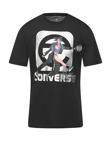 CONVERSE T-shirt Black 60% Cotton, 40% Polyester