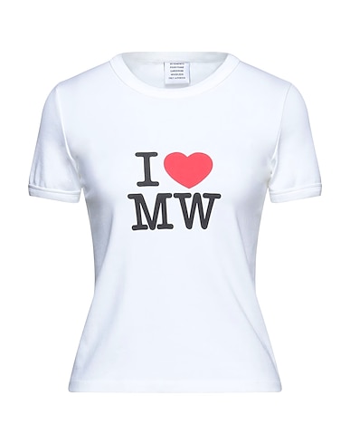 VETEMENTS Basic T-Shirt White 97% Cotton, 3% Elastane