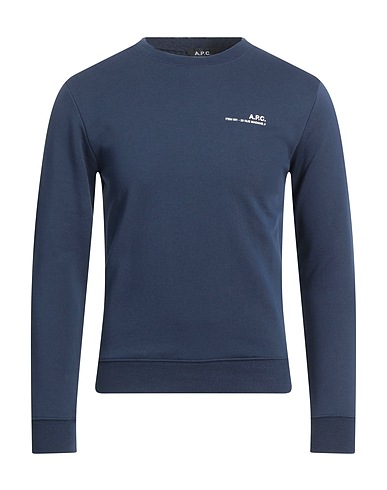 A.P.C. Sweatshirt Midnight blue 100% Cotton, Elastane