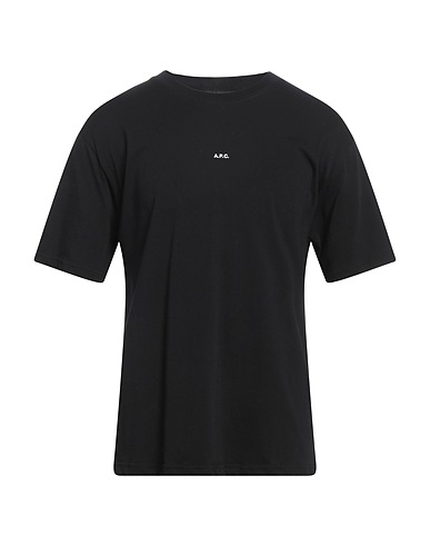 A.P.C. T-shirt Nero 100% Cotone