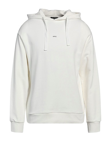 A.P.C. Hoodie Weiß 100% Organische Baumwolle, Elastan