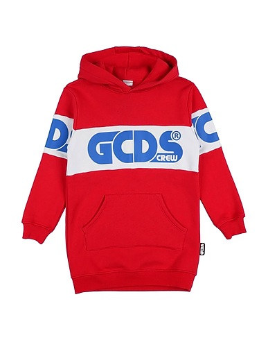 GCDS MINI Sweatshirt Red 100% Cotton