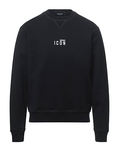 DSQUARED2 Sweatshirt Black 100% Cotton, Elastane