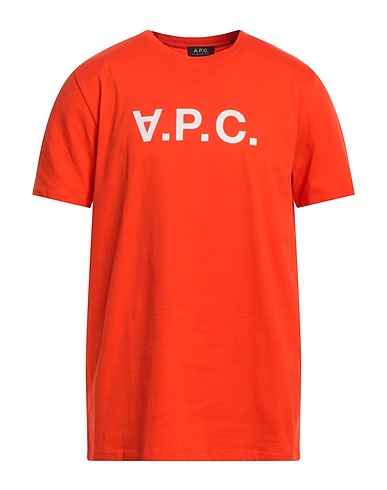 A.P.C. T-Shirt Orange 100% Baumwolle