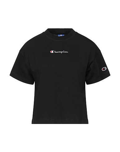 CHAMPION T-shirt Black 100% Cotton