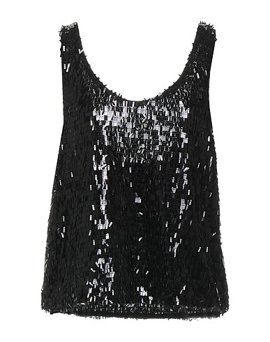 OTTOD'AME Top Black 100% Polyamide, Polyester