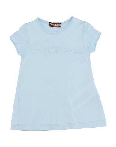 ROBERTO CAVALLI JUNIOR T-shirt Celeste 95% Viscosa, 5% Elastan