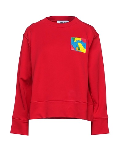 MOSCHINO Hoodie Rot 100% Baumwolle