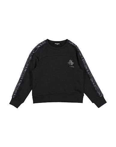 DSQUARED2 Sweatshirt Black 100% Cotton, Nylon