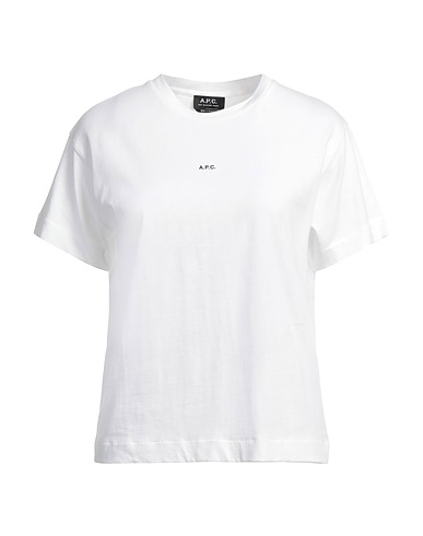 A.P.C. T-shirt Bianco 100% Cotone