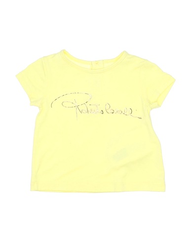 ROBERTO CAVALLI JUNIOR T-shirt Yellow 94% Cotton, 6% Elastane
