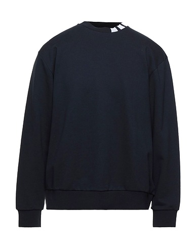 THOM BROWNE Sweatshirt Midnight blue 100% Cotton, Elastane