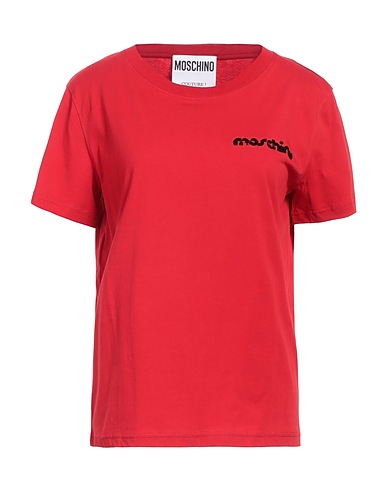 MOSCHINO T-shirt Rosso 100% Cotone