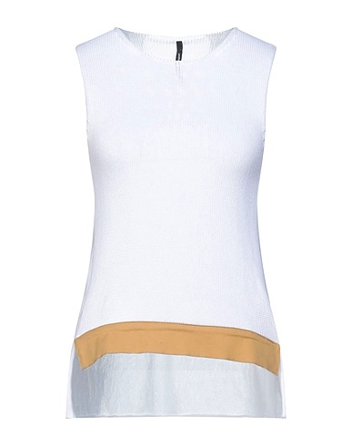PIERANTONIO GASPARI Jumper White 100% Cotton, Elastane