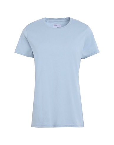 COLORFUL STANDARD T-shirt Blu chiaro 100% Cotone organico