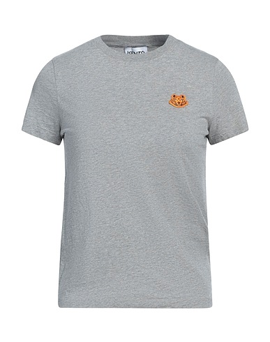 KENZO Basic T-shirt Light grey 100% Cotton