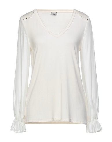 LIU •JO T-shirt Beige 95% Viscose, 5% Elastane, Polyester