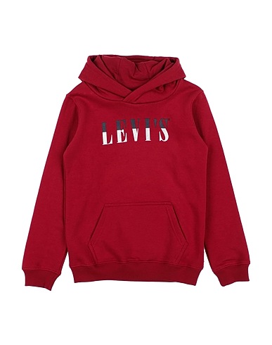 LEVI'S Hooded track jacket  Burgundy 52% Cotton, 48% Polyester