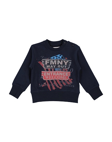FRED MELLO Sweatshirt Midnight blue 100% Cotton