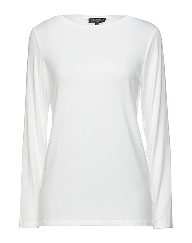 ANTONELLI T-shirt White 82% Modal, 10% Cashmere, 8% Elastane