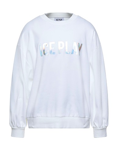 ICE PLAY Sweatshirt White 100% Cotton
