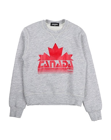 DSQUARED2 Sweatshirt Light grey 92% Cotton, 8% Viscose, Elastane