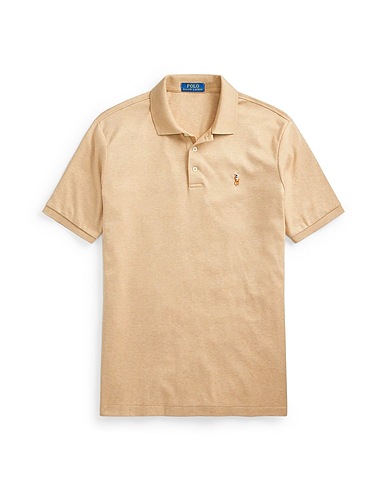 POLO RALPH LAUREN Polo shirt CUSTOM SLIM FIT SOFT COTTON POLO SHIRT
 Sand 100% Cotton