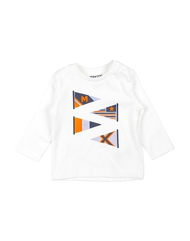 MAYORAL T-shirt Bianco 100% Cotone